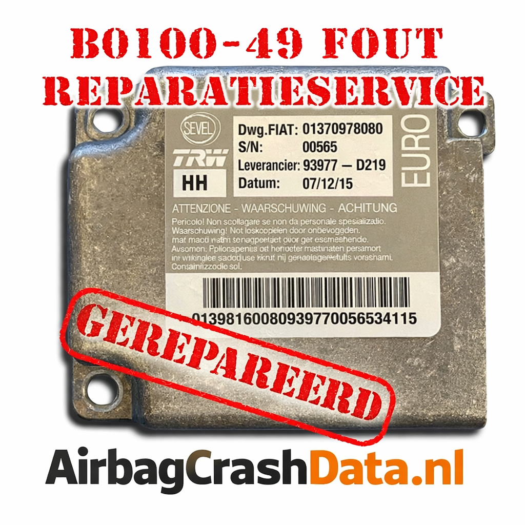 B0100-49 foutcode reparatie service
